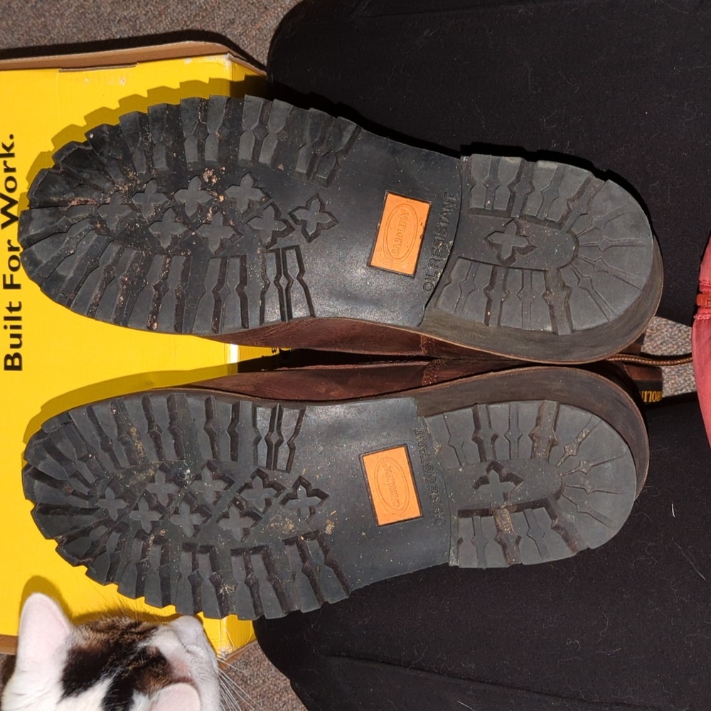 CAROLINA® Waterproof 8" Steel Toe Logger Mens 10 Brown Excellent - Picture 7 of 15
